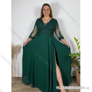 Šaty společenské elegantní krajkové s 3/4 rukávem dámské (2XL-5XL) ITALSKá MODA IMS259028