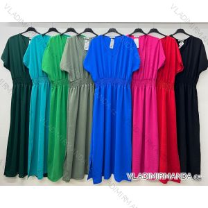 Women's short sleeve summer dress, oversized (44/46/48 ONE SIZE) ITALIAN FASHION IM425019