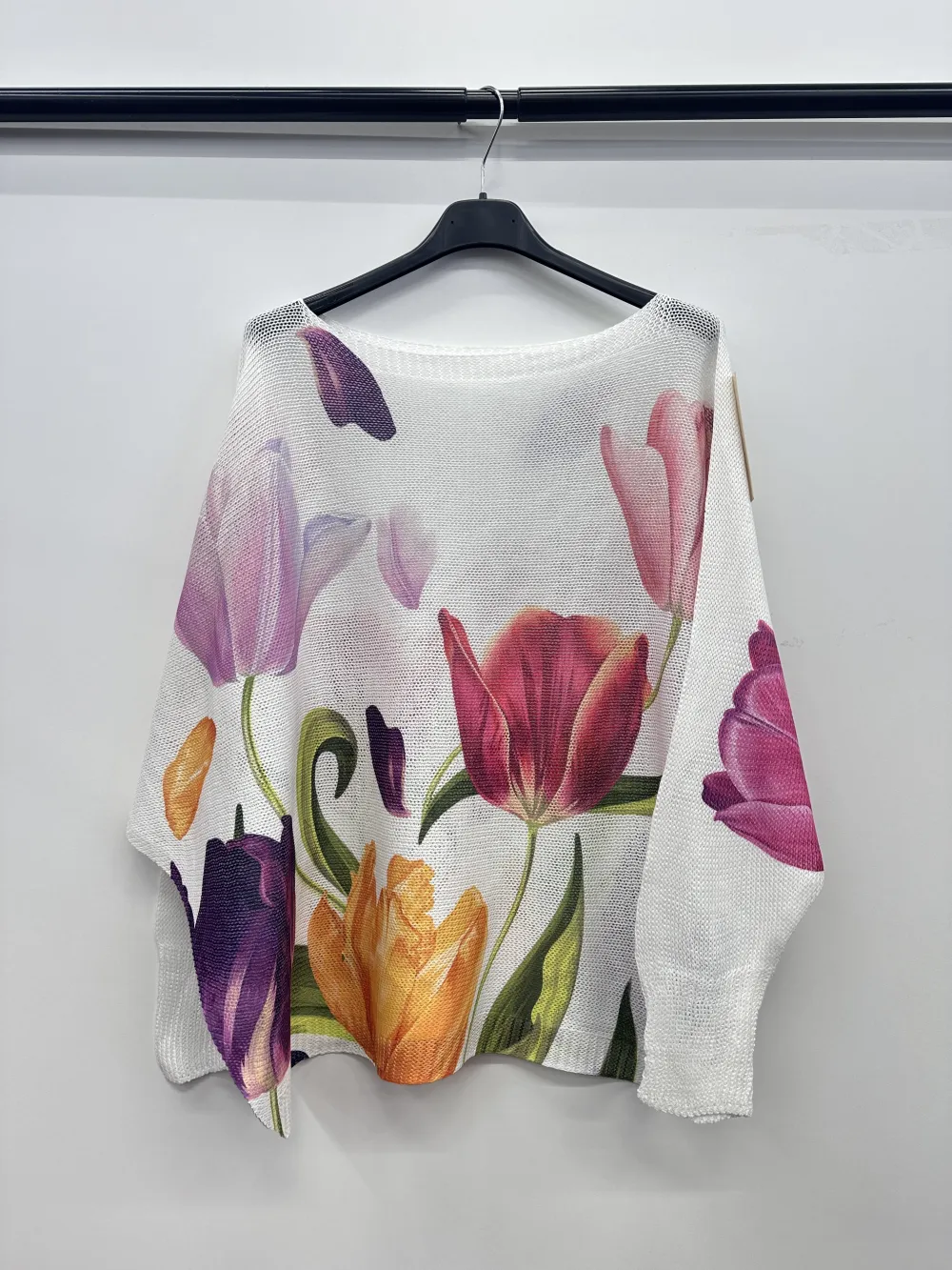Women's long sleeve knitted sweater (S/M/L ONE SIZE) ITALIAN FASHION IMPSH252001B