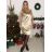 Šaty spoločenské elegantný letný krátky rukáv dámske (S/M ONE SIZE) TALIANSKA MÓDA IMPSH245544