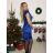 Šaty spoločenské elegantný letný krátky rukáv dámske (S/M ONE SIZE) TALIANSKA MÓDA IMPSH245544