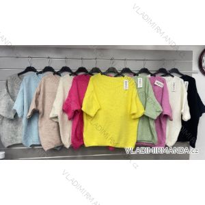 Women's short sleeve knitted sweater (S/M/L ONE SIZE) ITALIAN FASHION IMWGS25003