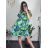 Šaty letné icecool krátky rukáv dámske (S/M ONE SIZE) TALIANSKA MÓDA IMM23M939