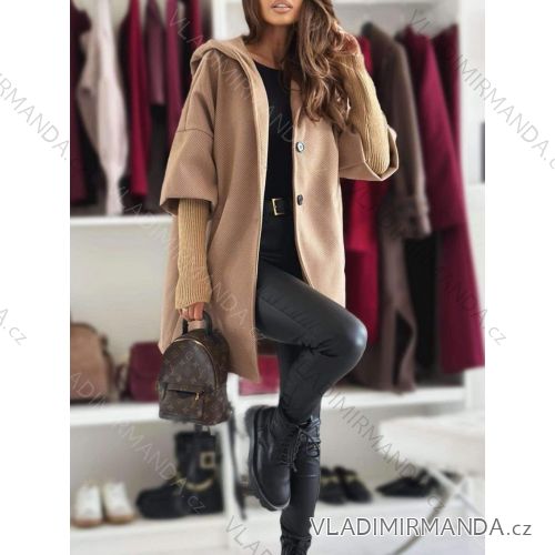 Warmer Langarmmantel für Damen (S/M/L EINHEITSGRÖSSE) ITALIAN FASHION IMWCH25011