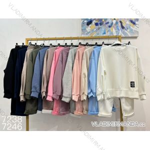 Súprava tepláková mikina dlhý rukáv a tepláky dámske (S/M/L ONE SIZE) TALIANSKA MÓDA IMWCP25012