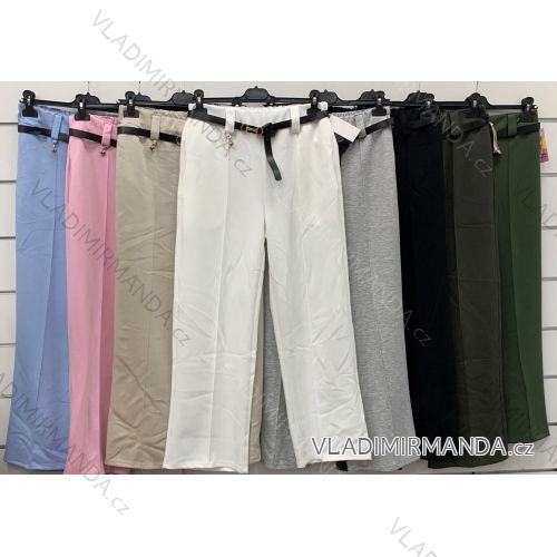 Elegant trousers with belt for women (S/M/L ONE SIZE) ITALIAN FASHION IMWCP25015