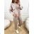 Women's tracksuit set, oversized long sleeve sweatshirt and sweatpants (S/M/L ONE SIZE) ITALIAN FASHION IMWCP25028