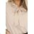 140-25 Business blouse with long sleeves and front ties - beige