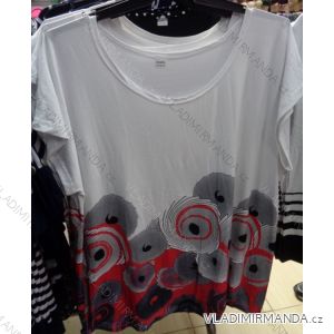 Tričko krátky rukáv dámske nadrozmerné (l-4XL) OSLIL polski moda PM117027
