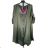 Langes Hemdkleid mit 3/4-Ärmeln für Damen (S/M/L EINHEITSGRÖSSE) ITALIAN FASHION IMPBB25S5554