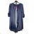 Langes Hemdkleid mit 3/4-Ärmeln für Damen (S/M/L EINHEITSGRÖSSE) ITALIAN FASHION IMPBB25S5554