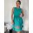 Šaty elegantní letní bez rukávu dámské (S/M/L ONE SIZE) ITALSKÁ MÓDA IM322SIMONE/DR green S/M/L