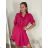 Shirt 3/4 sleeve ladies strip (4XL/5XL ONE SIZE) ITALSKÁ MÓDA IM422026