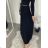 Sukně teplá dlouhá skládaná dámská (S/M/L ONE SIZE) ITALSKá MóDA IM323TARKA/DR -   Černá -   M/L