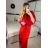 Women's Long Sleeve Fur Bolero (S/M ONE SIZE) ITALIAN FASHION IMHMS23083 -   red -   S/M/L