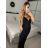 Šaty dlouhé elegantní saténové na ramínka dámské (S/M/L ONE SIZE) ITALSKÁ MÓDA IMPLP2455060075