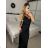 Long elegant satin strapless dress for women (S/M/L ONE SIZE) ITALIAN FASHION IMPLP2455060075 -   black -   S/M/L