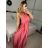 Women's long satin dress with variable binding summer (S / M / L ONE SIZE) ITALIAN FASHION IMM2250677