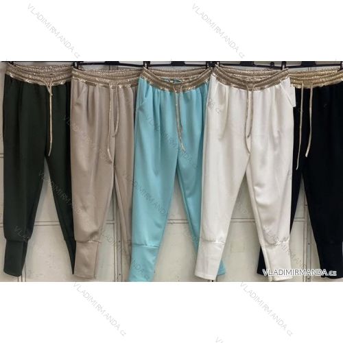 Tepláky elegantní dámské (S/M/L ONE SIZE) ITALSKÁ MÓDA IMC25050