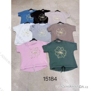 Damen T-Shirt Kurzarm (S / M / L ONE SIZE) ITALIAN FASHION IMWC222158