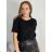 Damen Langarmshirt (S / M ONE SIZE) ITALIAN FASHION IMWG216041 S/M/L schwarz