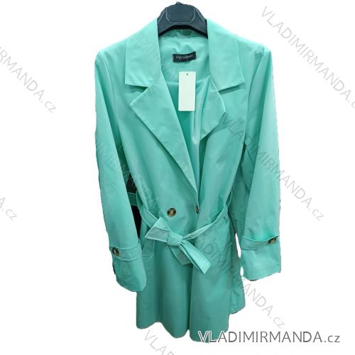 Kabát slabý s opaskom dlhý rukáv dámsky (S/M/L ONE SIZE) TALIANSKA MÓDA IMSM25049