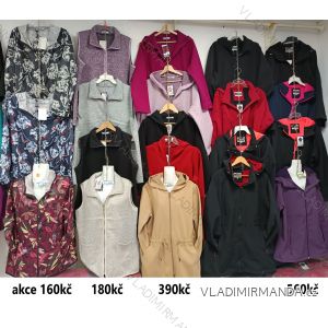 Bunda slabá na zips s kapucňou dlhý rukáv dámska nadrozmer (M-4XL) BAT25002