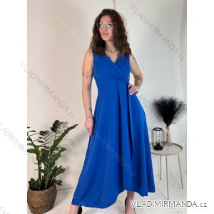 Šaty dlhé elegantné spoločenské bez rukávov dámske (S/M/L ONE SIZE) TALIANSKA MÓDA IM424861