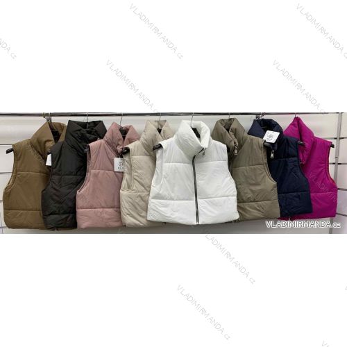 Vesta krátka slabá bez rukávov dámska (S/M/L ONE SIZE) TALIANSKA MÓDA IMWCP25169