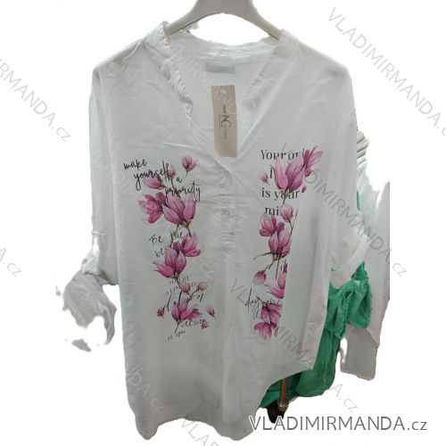 Übergroßer gestrickter Langarmpullover für Damen (S/M EINHEITSGRÖSSE) ITALIAN FASHION IMSN2416125