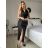 Elegant formal dress with straps for women (S / M ONE SIZE) ITALIAN FASHION IM321576