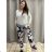 Women's Plus Size Long Sweatpants (XL/2XL ONE SIZE) ITALIAN FASHION IMN24001 48/50 blue
