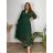 Elegant trousers with belt for women (S/M/L ONE SIZE) ITALIAN FASHION IM425057 46/48 dark green