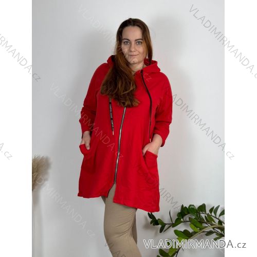 Langarm-Hoodie für Damen in Übergröße (52/54/56 Einheitsgröße) ITALIAN FASHION IMD24LUISA