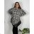 Women's Long Sleeve Hooded Sweatshirt Dress (S/M/L one size) ITALIAN FASHION IMD24202