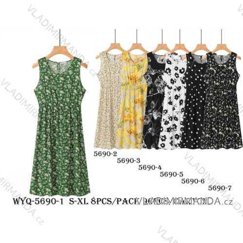Šaty krátke letné bez rukávov dámske (S-XL) GLO-STORY GLO25WYQ-5690
