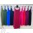 Women's elegant party long sleeve dress (S/M ONE SIZE) ITALIAN FASHION IM322282 48/50 dark emerald