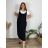 Women's elegant party long sleeve dress (S/M ONE SIZE) ITALIAN FASHION IM322282 48/50 dark emerald