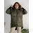Bunda  s kapucí dámská nadrozměr (3XL/4XL ONE SIZE) ITALSKÁ MÓDA IM423683