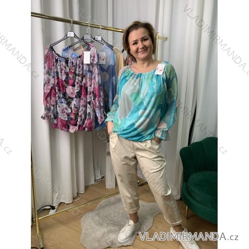 Women's Long Sleeve Shirt Dress (S/M ONE SIZE) ITALIAN FASHION IMWD232607