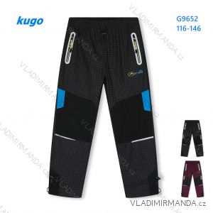 Nohavice outdoor tenké detské až dorast chlapčenské a dievčenské (116-146) KUGO G9652