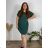 Women's sleeveless summer dress (UNI SL) ITALIAN FASHION IMK201505107 emerald green
