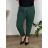 Women's Plus Size Cotton Sweatpants (48/50/52 ONE SIZE) ITALIAN FASHION IM424640