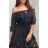 Women's short sleeve summer casual dress (S/M/L ONE SIZE) ITALIAN FASHION IMWGB25022