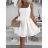 Šaty krátké na ramínka dámské (XS/S/M ONE SIZE) ITALSKÁ MÓDA IMWGB25273