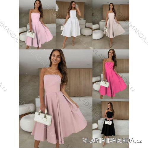 Šaty dlouhé bez rukávu dámské (XS/S/M ONE SIZE) ITALSKÁ MÓDA IMWHP25331