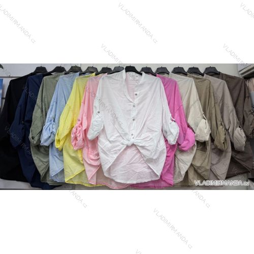 Women's short-sleeved oversized T-shirt (S/M/L ONE SIZE) ITALIAN FASHION IMWF25002