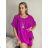 Tunic with pendant short sleeve women's oversized (54/56/58 ONE SIZE) ITALIAN FASHION IM425031