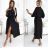 Šaty košilové 3/4 dlouhý rukáv dámské (XS/S/M ONE SIZE) ITALSKÁ MÓDA IMD25030