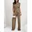 Súprava elegantné tričko bez rukávov a nohavice dlhé dámske (XS/S/M ONE SIZE) TALIANSKA MÓDA IMD25034